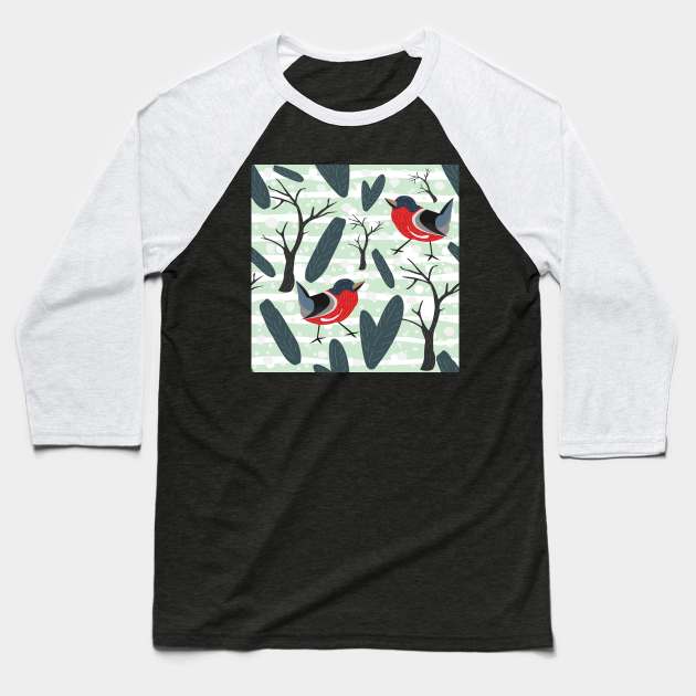 Birds Baseball T-Shirt by Creative Meadows